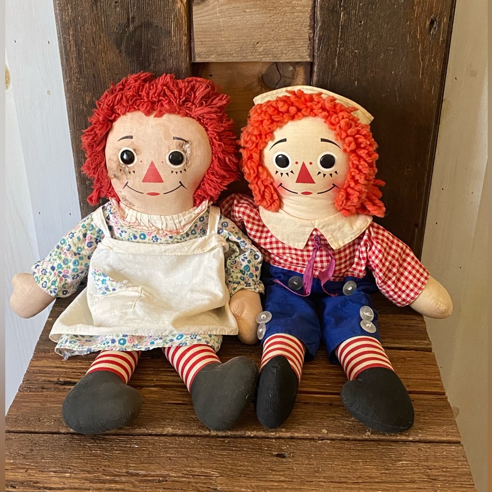 Knickerbocker Raggedy Ann & Raggedy Andy Dolls